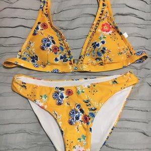 zaful yellow bikini